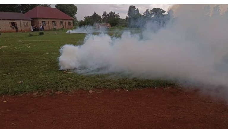 ELECTION VIOLENCE: Tear gas fails to disperse Rebecca Kadaga and Anita Among clashing supporters in Kamuli