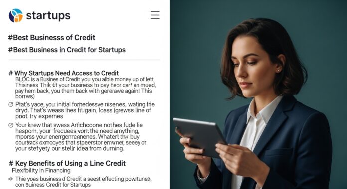 Best Business Line of Credit for Startups