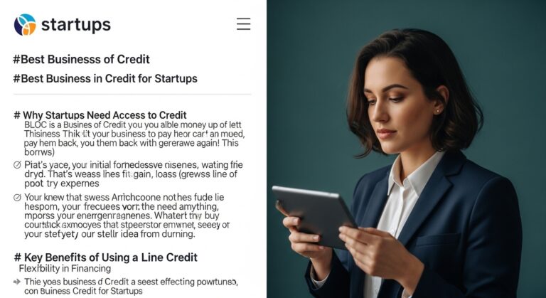 Best Business Line of Credit for Startups