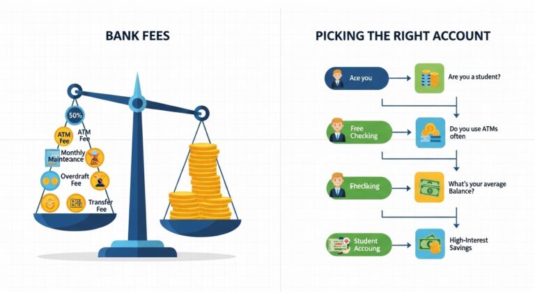 Navigating Bank Fees & Picking the Right Account (Without Losing Your Mind)
