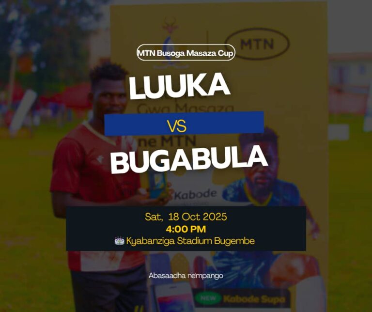 LUUKA VS BUGABULA: Both sides target first ever final spot