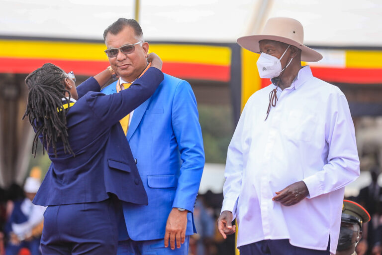LIBERATION DAY 2026: Indian business tycoon Barot Harshad of Tirupati Group honoured with Crested Crane medal for contributing to Uganda’s economic development